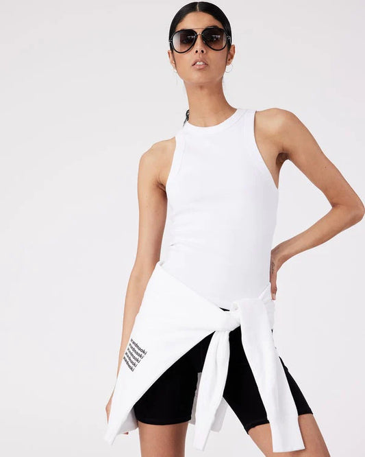 JAC+MOOKI Lilli Rib Tank White