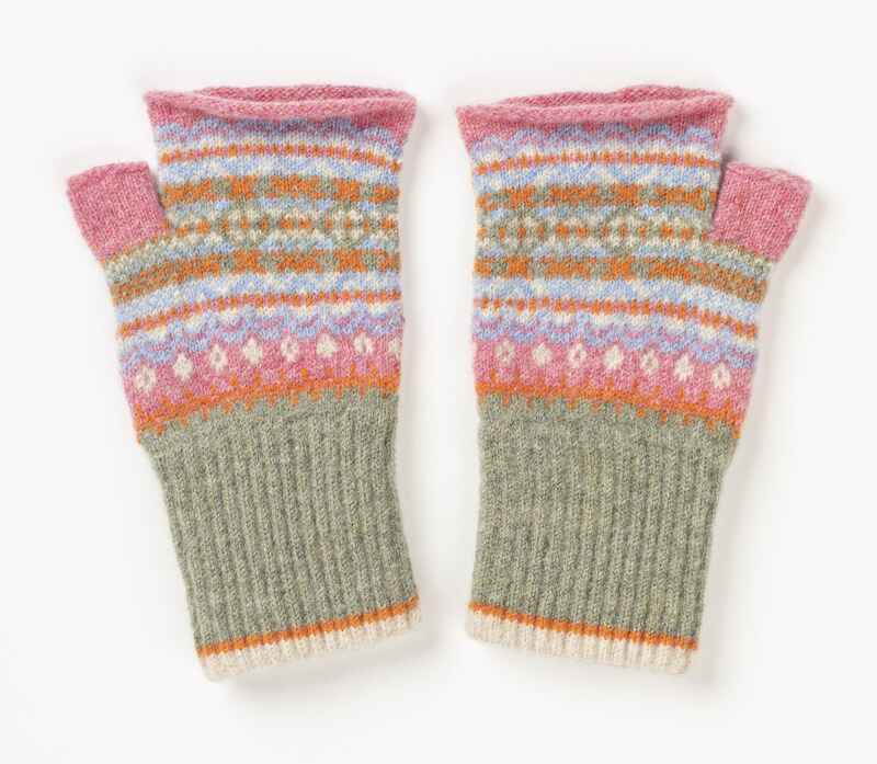 ERIBE Fingerless Gloves Pink Willow