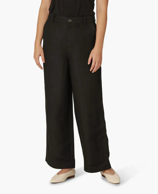 NOA NOA Linen Pants Black