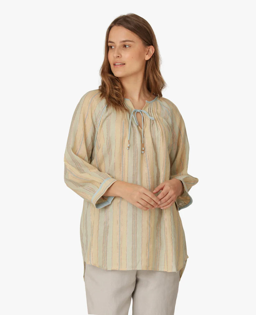 NOA NOA Shimmer Tunic Art Blue