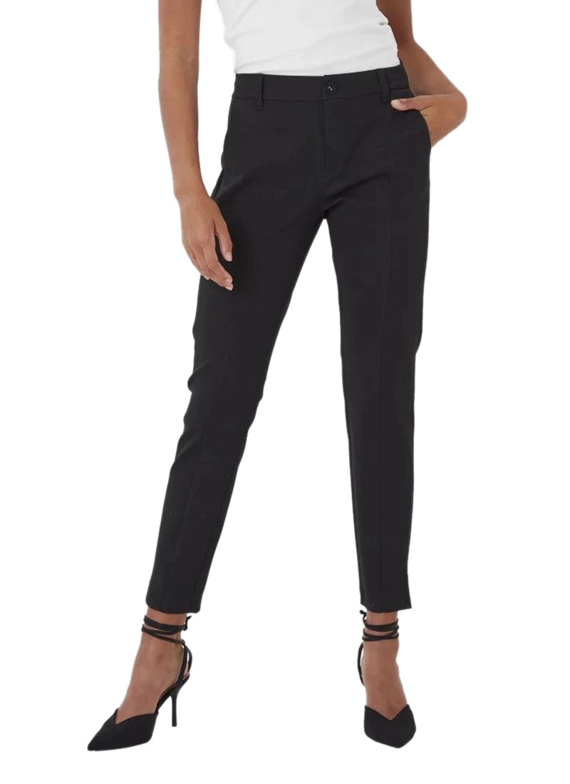 PULZ Bindy H/W Skinny Pants Black