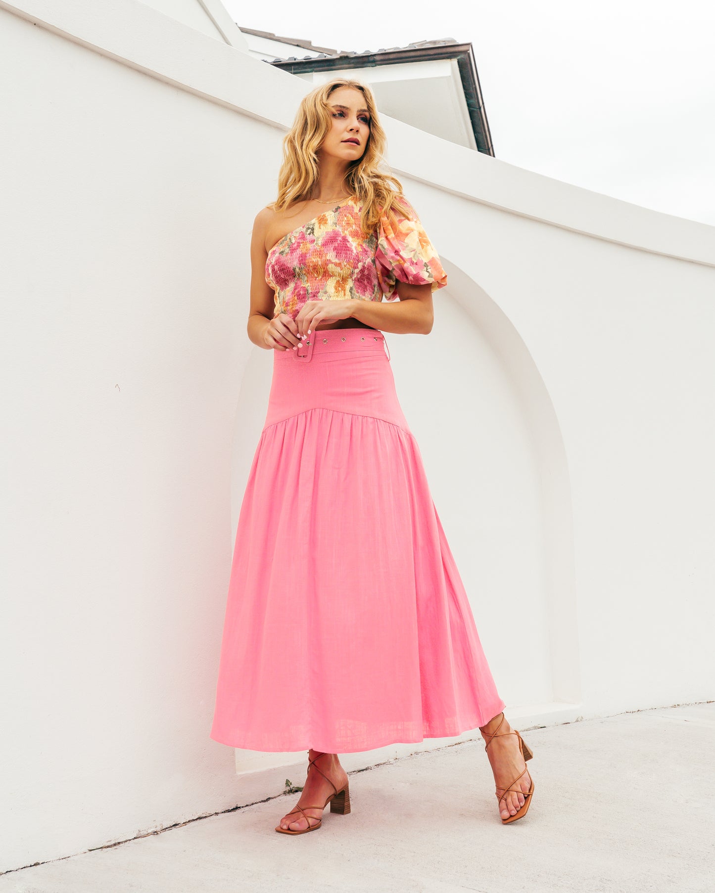 WHITE CLOSET Skirt Peony