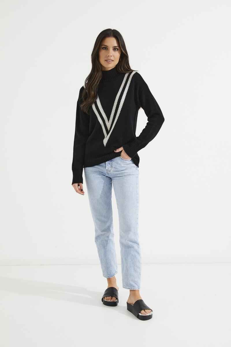 TUESDAY Varsity Jumper Black